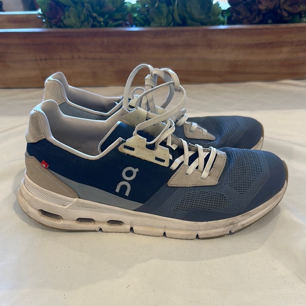 On Running Women's Shoes - Blue and White